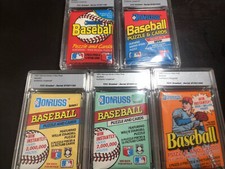 1988 1989 1990 1991 Lot Donruss Baseball  Wax Pack Authentic Graded Encapsulated picture