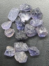 33.31ct Natural  Iolite Rough lot Violet Blue Gemstones Lot FAST SHIPPING USPS picture