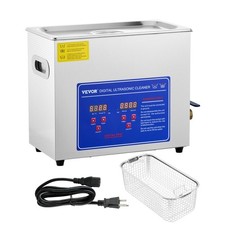 VEVOR 6L Commercial Sonic Cleaner, 40kHz Professional Cleaning 6L, Silver picture