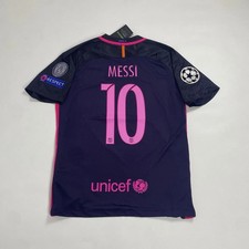 16/17 Barcelona Away Retro Jersey Messi #10 Short Sleeve Vintage Retro Iconic picture