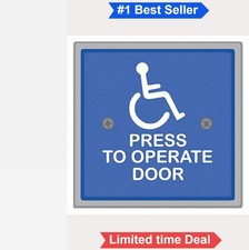 Push Button Handicap Door Access Switch Stainless Steel Weatherproof 15A 12V DC picture