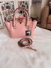 Valentino Garavani Rockstud Pink Studded Tote Turn Lock Adjustable Strap picture