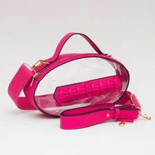 UNNI Clear Transparent Adjustable Football Shape Crossbody Bag Stadium Clear Bag picture