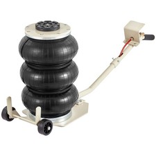 3 Ton 6600 lbs Triple Bag Air Jack 17.7 inch Pneumatic Jack White picture