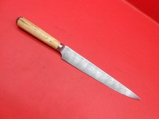 Original Antique Damascus Piece Kard Knife Bone Handle With Sheath W186 picture