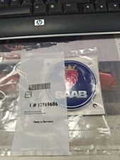 NEW OE Saab 9-2X 9-3 9-5 9-7X Front Hood Bonnet Emblem Badge  12769686 picture