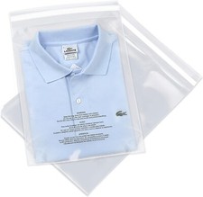 Poly Bags Resealable Suffocation Warning Clear Merchandise 1.5 mil Opp Cell Bag picture
