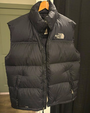 Vintage 2006 The North Face 700 Fill Goose Down Nuptse Puffer Vest Black XL picture
