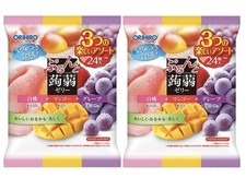 Japanese Jelly Assortment,  (White Peach, Mango,Grape) 24 piece X 2 Packs picture