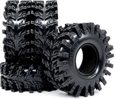 HOBBYSOUL 72mm RC 1.3 Tires Mud Slingers X 4-Pack For TRX4M SCX24 28/72 picture