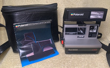 Vintage Polaroid Sun 600 Land LMS Instant Film Camera W/ Bag CLEAN TESTED picture