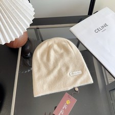 Loro Piana Wool Knit Beanie Hat, Soft Warm Wool Yarn, Unisex Casual Winter Skull picture