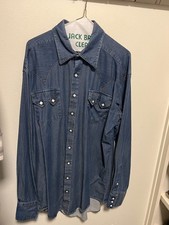 Rockmount Ranch Wear Men's Tencel Denim Sawtooth Western Shirt - Large Tall picture