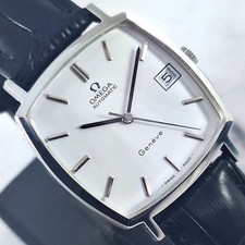 Vintage Omega Geneve Automatic 23 Jewels Cal.1012 Date White Dial Men's Watch picture