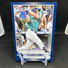 Topps 2022 Series 1 Royal Blue Cal Raleigh RC Seattle Mariners #277 picture