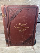 Antique 1894 Utah World’s Columbian Exposition E.A. McDaniel Illustrated Book picture