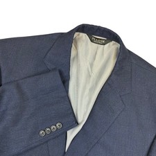 Jos. A. Bank Sport Coat Mens 44R Navy Linen Wool Blend Blazer JAB266 Classic picture