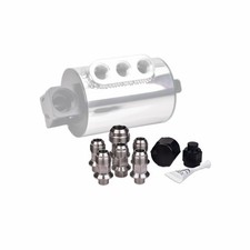 IAG Stainless Steel AN Breather Fitting Set for 2004-21 Subaru STI, 05-14 WRX, 0 picture