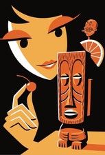 SHAG JOSH AGLE CHERRY NEGRONI  limited 100 edition print (Grumpys Bash#8) picture