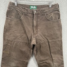 Arborwear Original Tree Climbers Pants Mens 32x29  Brown Flannel Lined Canvas picture