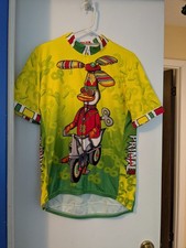 Vintage Primal Wear Quackd Up Cycling Jersey XL Toy Duck Propeller Scooter Bike picture