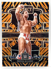 BRITISH BULLDOG - 2024 PANINI WWE SELECT CONCOURSE TIGER PRIZM - SSP - LEGENDS picture