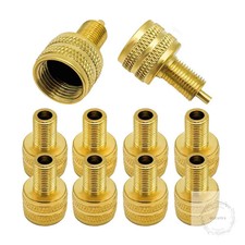 10 PCS Large Bore Tire Valve Adapter, Brass Valve Stem Adapter, External Tire picture