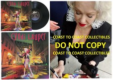 Cyndi Lauper Signed A Night to Remember Album COA Proof Autographed Vinyl Record picture