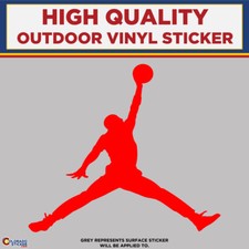Jordan Jump man Die Cut, High Quality Vinyl Stickers picture