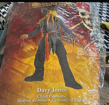 Vintage 2007 Disney Pirates of the Caribbean Davy Jones Child Costume Size 10 picture