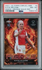 Katie McCabe 2021-22 Topps UCL Womens Soccer Fierce Orange Wave Refractor /25 RC picture