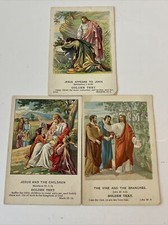 Vintage 1899,1900,1901 Westminster lessons cards Christ providence Lithograph co picture