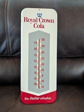 Vintage Royal Crown Cola Steel Advertising Sign Thermometer Donasco - Good Shape picture