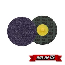 3M 33493 Cubitron 3 Roloc Fibre Disc, TR, 3.000