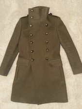 Balmain x H&M Military Coat Double Breasted Mens Size 48 / 38R outer long wool picture