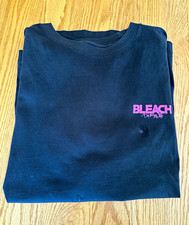 Uniqlo UT Bleach Men’s Black Graphic Print T-Shirt Size M Crew Neck SS picture