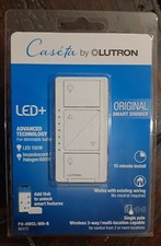 Lutron Caseta* (PD-6WCL-WH-R) Original Smart Dimmer For Dimmable Bulbs 🆕 White picture
