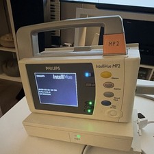 Philips IntelliVue MP2 M8102A PT Monitor + M8023A 865122 PSU + 865297 SpO2 NIBP picture