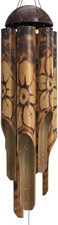 Rustic Bamboo Wind Chime - Outdoor Wooden Wind Chime, Large picture