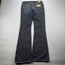 PAIGE Laurel Canyon Flare Jeans Size 27 (30)Dark Wash Low Rise Bootcut Denim Y2K picture