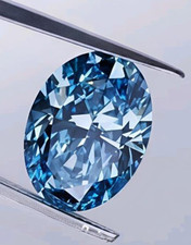 CERTIFIED 5.20 Ct Earth-Mined Natural blue Diamond oval cut LOOSE VVS1/ 13.2 mm picture