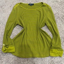 Jones-new-york Women's Green and Yellow Shirt picture