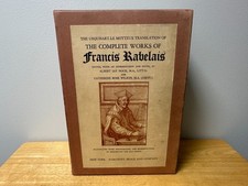 The Complete Works Of Francis Rabelais 2 Volume Set W/Slipcase 1931~1st Edition picture