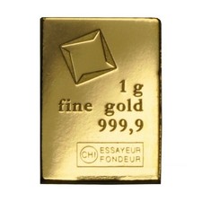 1 gram Gold CombiBar™ Valcambi Suisse .9999 Fine Gold Bar picture