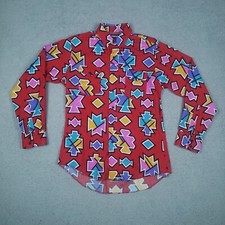Vintage Wrangler Shirt Men 16-35 Large Abstract Southwestern Geometric USA Made picture