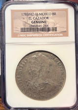 1783 Mo FF Mexico 8R El Cazador Shipwreck Treasure NGC Genuine picture