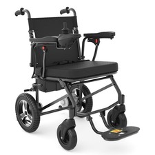 20 Miles Long Range Electric Wheelchair - 500W Power Motor - Orange - Used Good picture