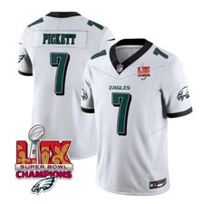 Men's Kenny Pickett 2025 Super Bowl LIX Patch F.U.S.E. Vapor Jersey #7 White+- picture
