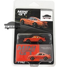 MINI GT PORSCHE 911 CARRERA RS 2.7 1/64 TANGERINE w/ BLACK LIVERY MGT01142 Chase picture