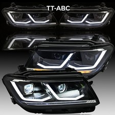 Pair For 2018-2021 VW Tiguan FULL LED Sequential Headlights Assembly Fit halogen picture